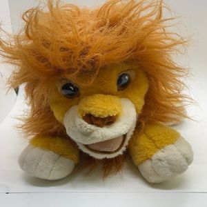 Vtg Lion King Plush Roars